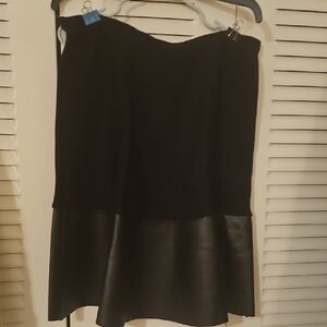 Elegant Black A-Line Skirt